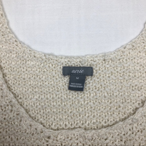 American Eagle | Cream Knit Tank Top Sz Med - Picture 2 of 7